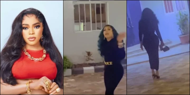 "Him fear camera pass God" - Netizens react to moment Bobrisky is caught outside by 'fans'