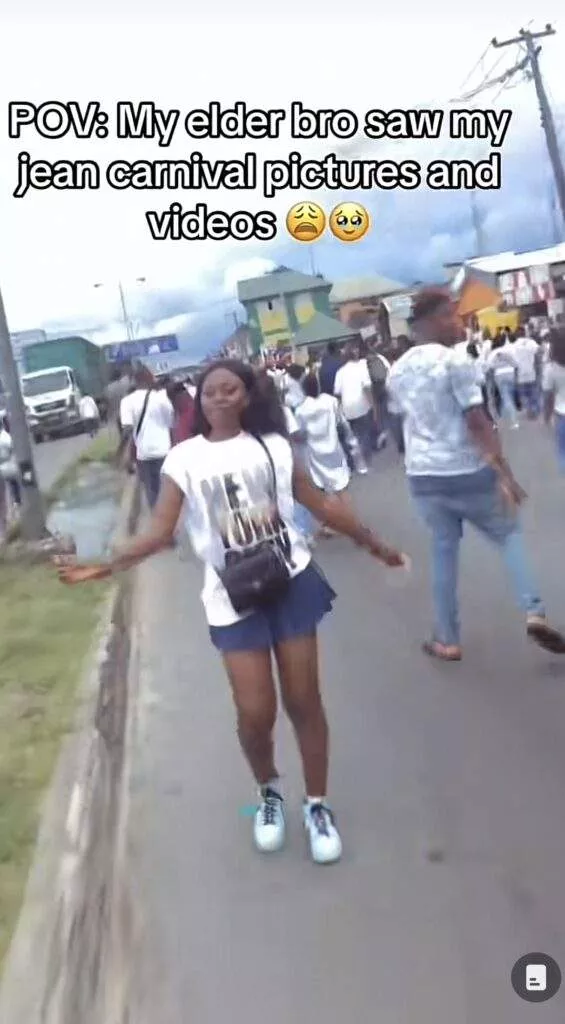 'Go delete that post from Facebook' - Young girl shares her brother's reaction after seeing her in short skirt