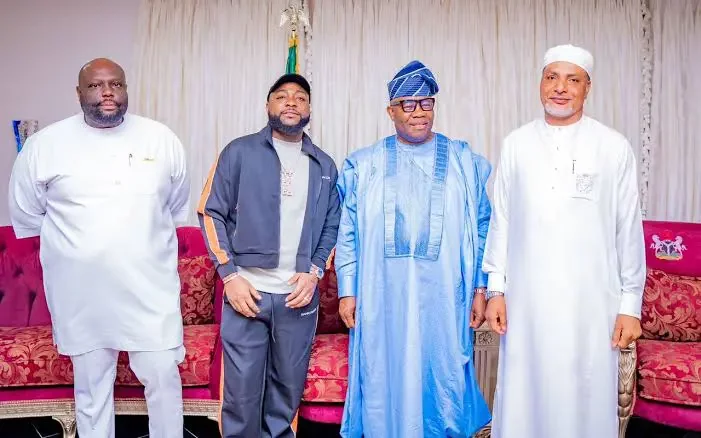 Don't allow anybody drag you into politics - Senate president Akpabio urges Davido