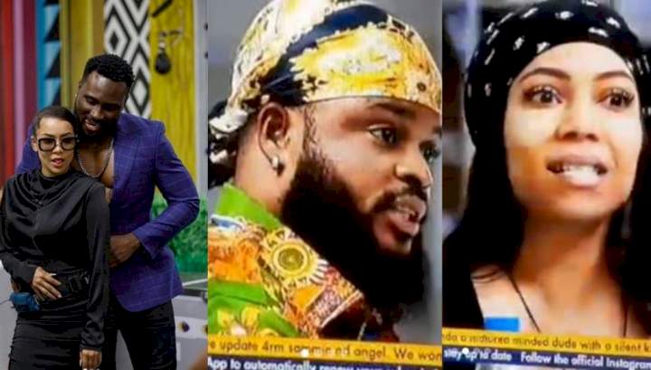 BBNaija: Maria and Whitemoney gets into heated argument, as he insists that he had prior knowledge about the wild cards identity (Video)