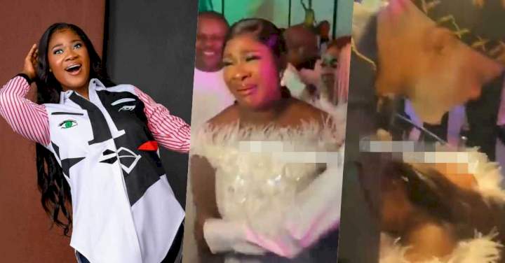 Mercy Johnson burst into tears on seeing RMD, others at her surprise birthday party (Video)