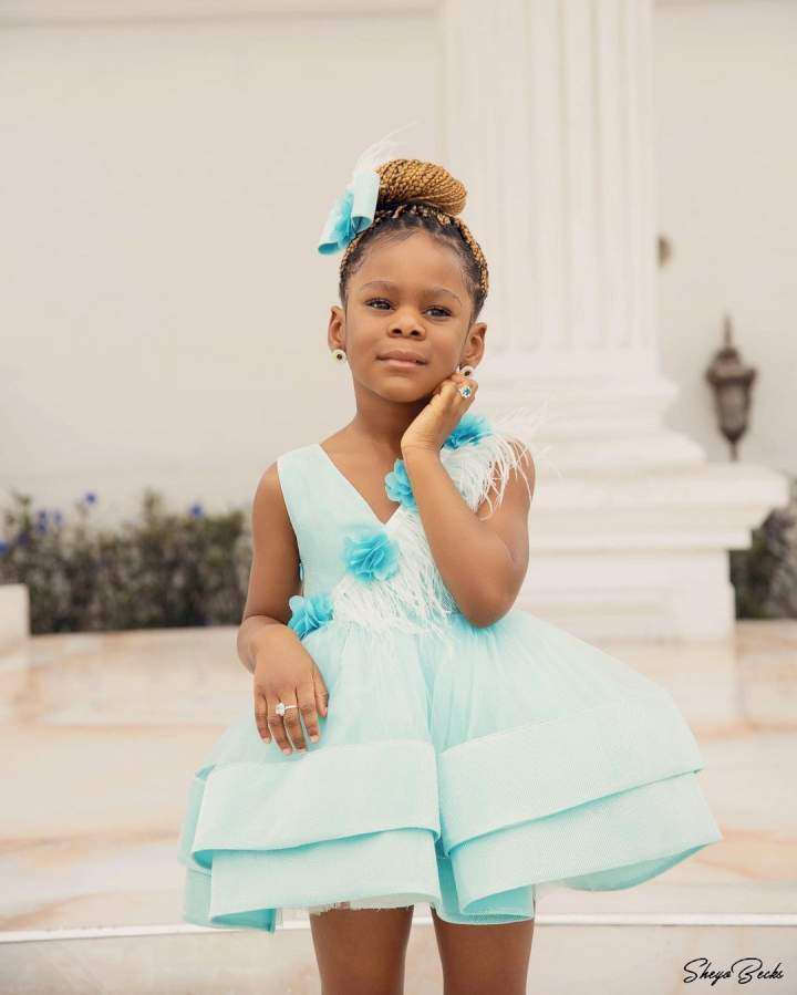 Singer, Patoranking, shares adorable photos of his daughter, Wilmer, as she turns three