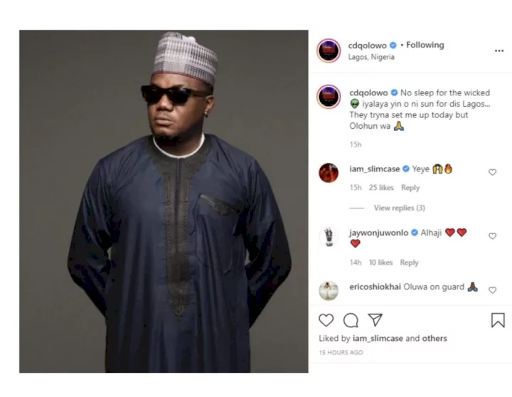 Rapper CDQ arrested for allegedly being in possession of cannabis
