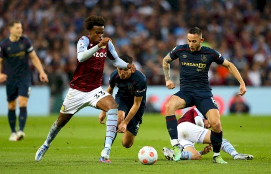 Chukwuemeka in action for Premier League side Aston Villa