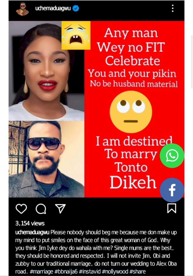 Weeks after breaking up with Prince Kpokpogri, Nollywood actor proposes to Tonto Dikeh