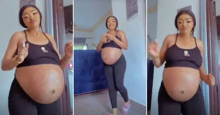 "She's too strong" - Trending video of pregnant woman dancing with huge baby bump stirs reactions