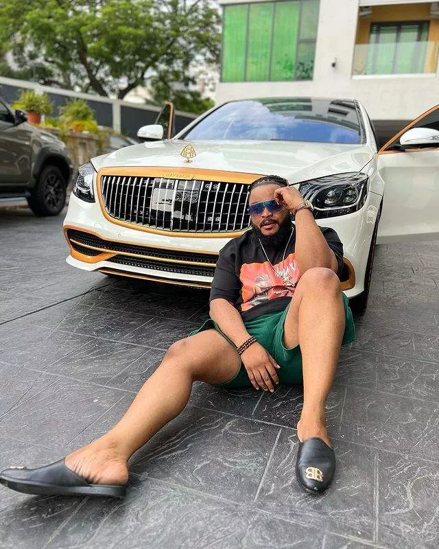 'Miracle no dey tire Jesus' - Reality star, Whitemoney ecstatic as he splashes millions on brand new Mercedes Maybach (Video)