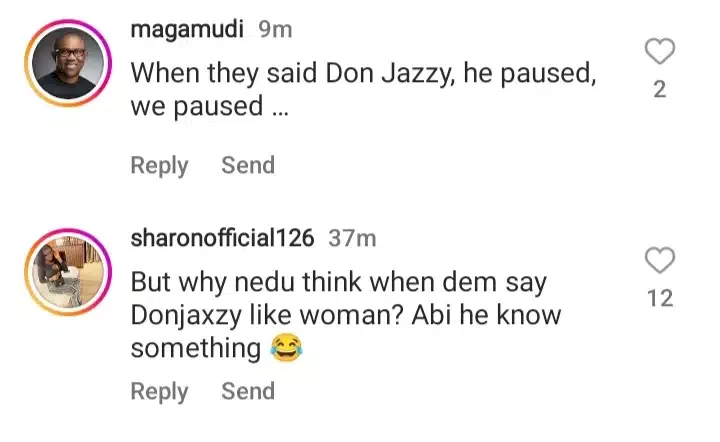 Nedu Wazobia's response stirs reactions after he was asked if Donjazzy likes 'women'