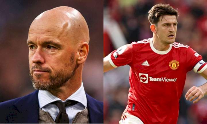 EPL: Ten Hag gives Maguire condition to play for Man Utd