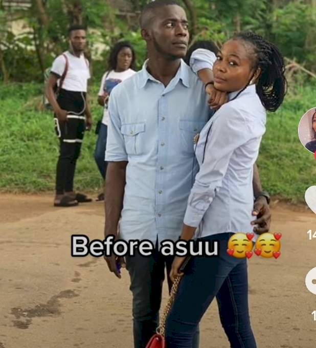 Nigerian student ties the knot with her coursemate amid lingering ASUU strike (Video)