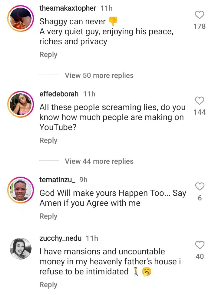 Cute Abiola, others react after Sabinus revealed his net worth