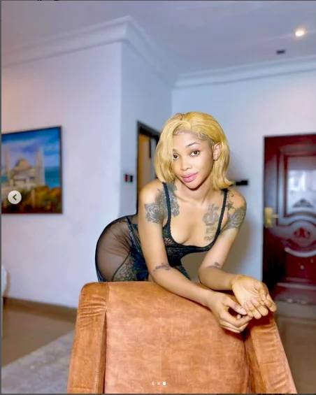 Cross-dresser, Jay Boogie flaunts his curves in revealing lingerie (photos)