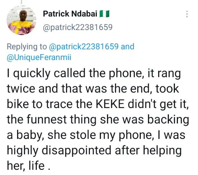 Man shares sad experience after paying transport fare of a random lady he met