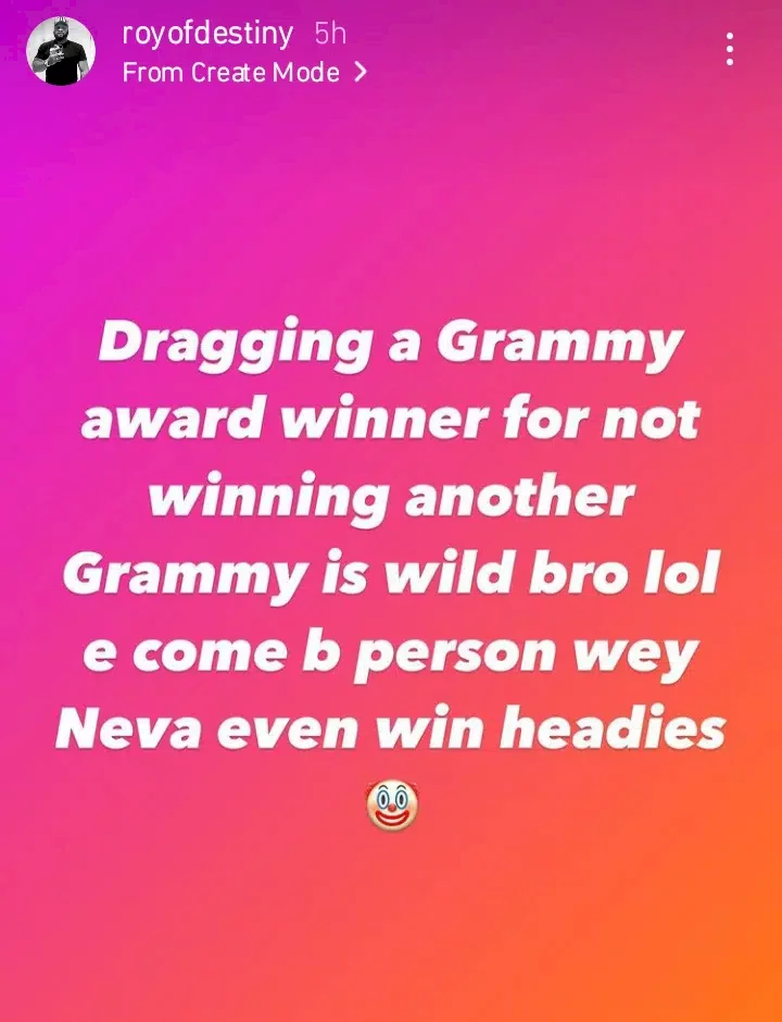 'Dragging a Grammy winner for someone who hasn't won Headies is wild' - Wizkid's associate slams Davido's ex-signee