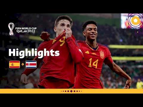 Spain 7  -  0 Costa Rica (Nov-23-2022) World Cup 2022 Highlights