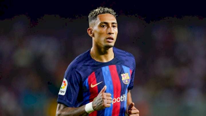 EPL: Raphinha takes decision on joining Arsenal from Barcelona