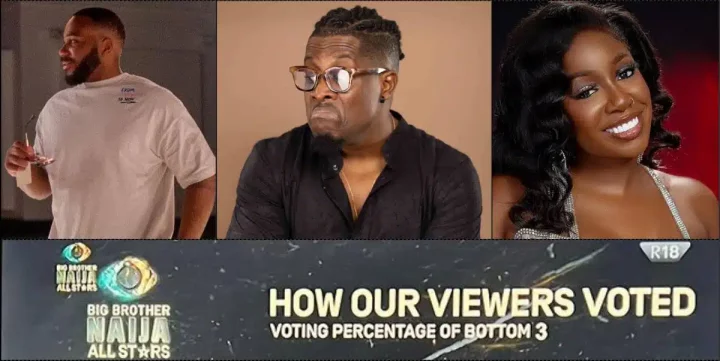 BBNaija All Stars: How viewers voted bottom three housemates