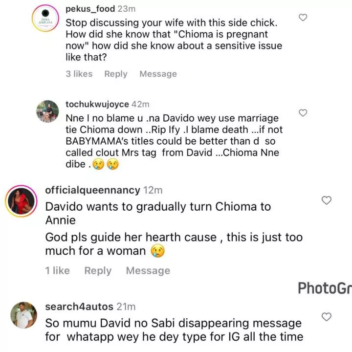 'He was moaning while Chioma was mourning'- Nigerians react to the pregnancy scandal involving Davido and an American lady