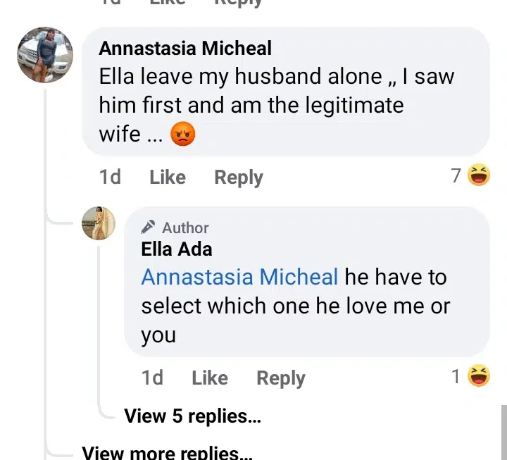 'I saw him first; I'm the legitimate wife' - Young ladies drag each other over Kenneth Aguba