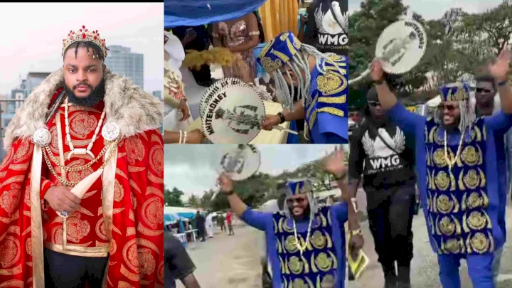 Whitemoney beams majestically as he bags chieftaincy title (Video)