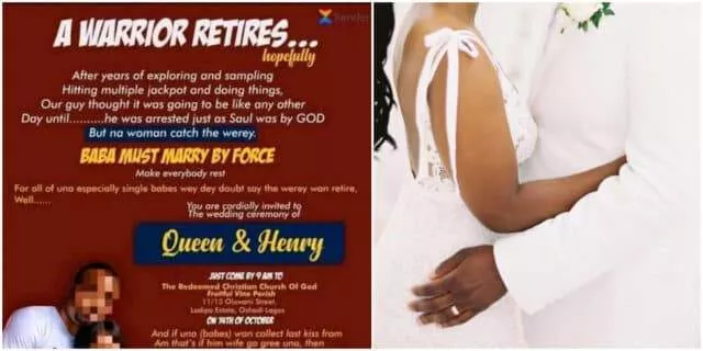 "This bride go see shege" - Couples wedding invitation gets netizens infuriated