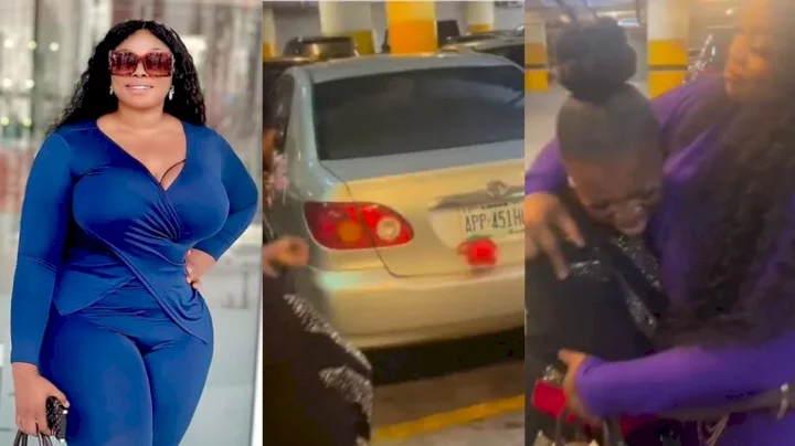 Emotional moment Georgina Ibeh surprised her mum with a car on her birthday (Video)