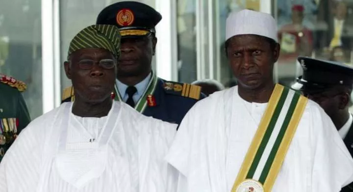 Former President, Olusegun Obasanjo and the Late Umaru Musa Yar'adua. [Council on Foreign Relations]