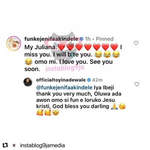 Years later, actress Juliana Olayode tenders a heartfelt apology to her senior colleague, Funke Akindele, over their alleged fallout