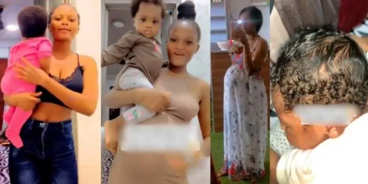 Nigerian lady narrates how she got pregnant three months after childbirth without knowing (video)