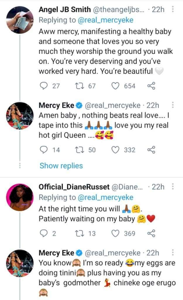 I really want to experience pregnancy - Mercy Eke