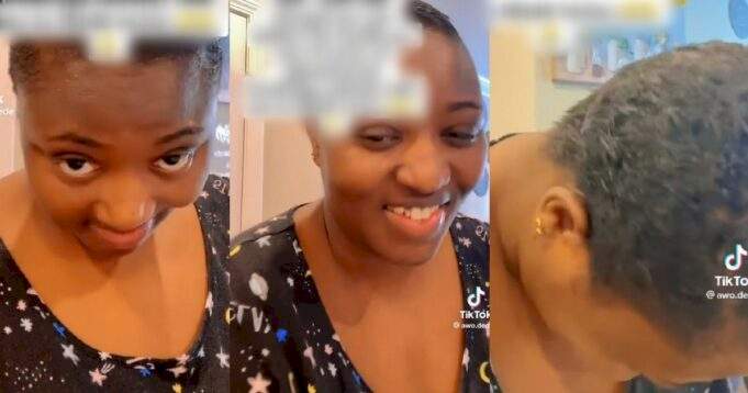 Lady reveals she cut her long natural hair after being charged $300 for braids in the US (video)