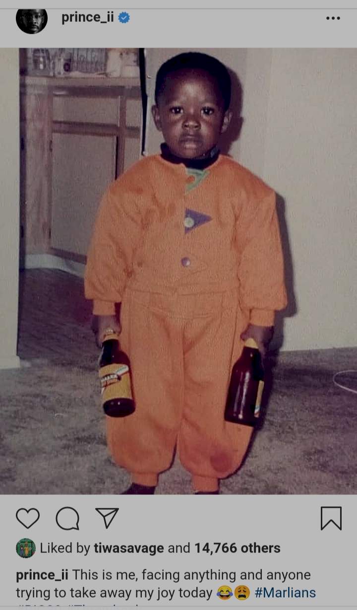 'Lawyer wey dey break bottles for bar' - Fans react as Davido's lawyer reveals he is the kid in this viral photo