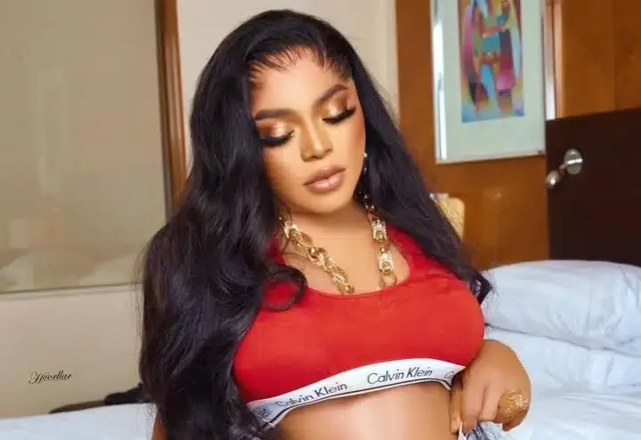 'Una go do surgery still edit picture' - Netizens drag Bobrisky as he finally unveils his curvy BBL body