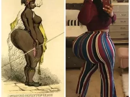The tragic story of the woman exhibited as a freakshow due to her large butt