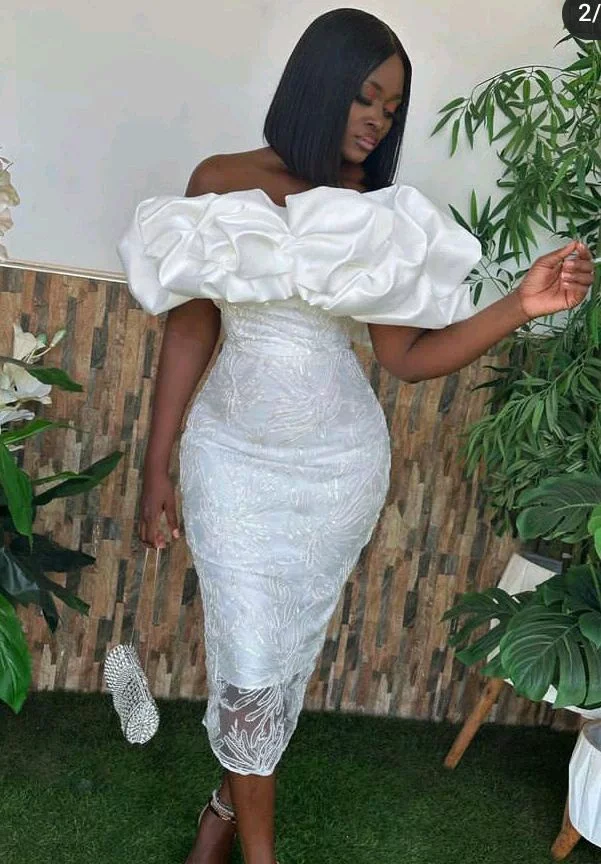 20 Beautiful White Lace Gowns For Stylish Ladies To Try Out