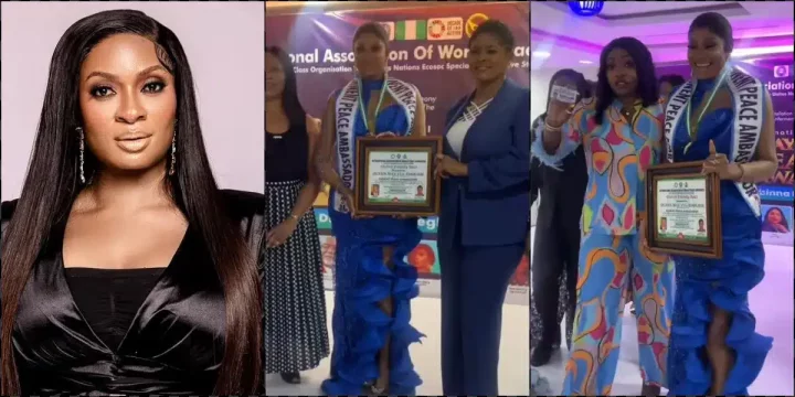 "It came to pass" - May Edochie gushes as she bags Peace Award