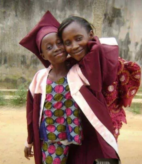 Lady recreates graduation photo with mother as she bags Master's degree