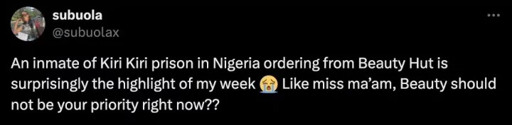 Vendor mocks Bobrisky for allegedly ordering beauty products from prison