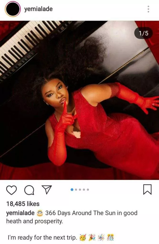 'I'm ready for the next trip' - Yemi Alade shares stunning photos as she marks 35th birthday