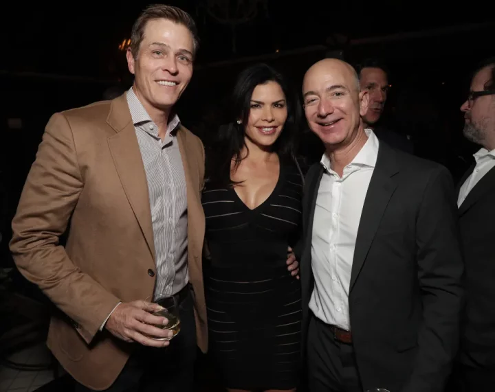 Sanchez and Bezos had been acquainted previously, as seen here in 2016 with her former husband, Patrick Whitesell