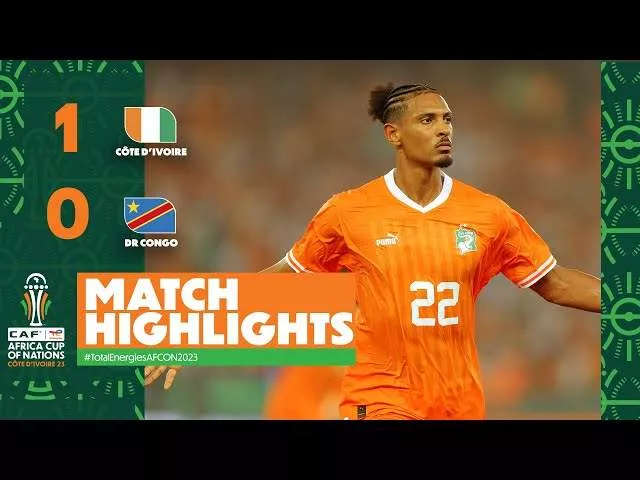 Ivory Coast 1 - 0 DR Congo (Feb-07-2024) Africa Cup of Nations 2023 Highlights