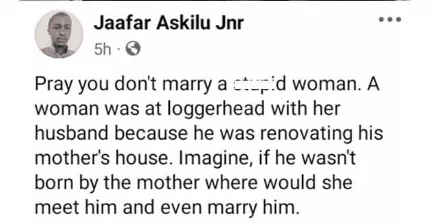 Drama as lady confronts her husband for renovating his mother's house