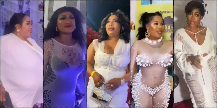 Foluke Daramola, others blasted over 'tacky' outfits to Kwam 1's All-white party