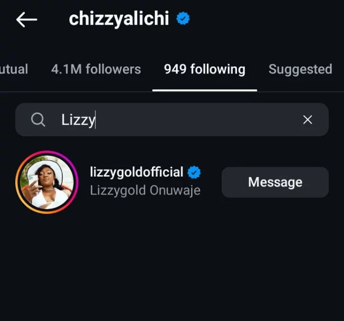 Destiny Etiko and Lizzy Gold unfollow each other amid whispers of rift over Chizzy Alichi