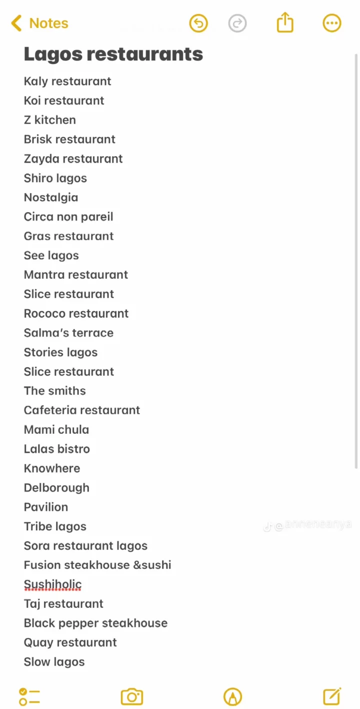 'Friday and Sunday, 5-7 pm' - Nigerian lady lists 32 Lagos restaurants where single ladies can find rich husband