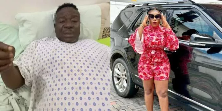 "To keep him alive we had to cut one of his legs" - Mr Ibu's daughter, Jasmine confirms his leg amputation after 7 successful surgery