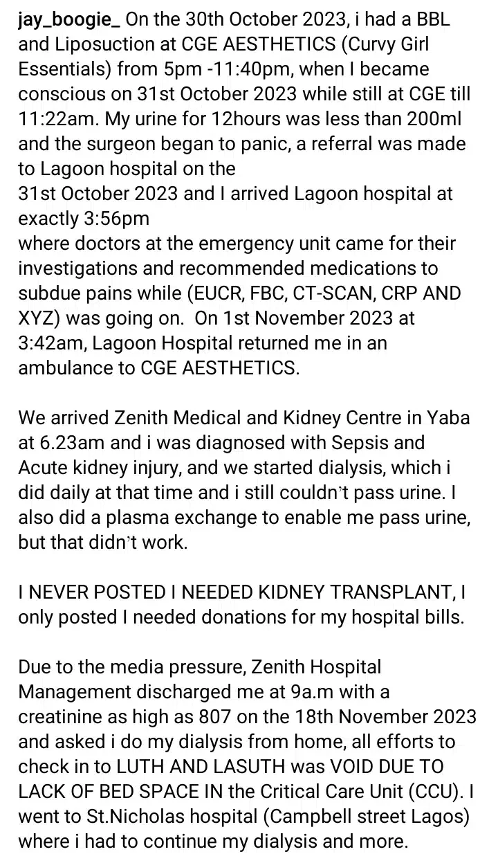 'I never scammed Nigerians, I never posted I needed kidney transplant' - Jay Boogie breaks silence