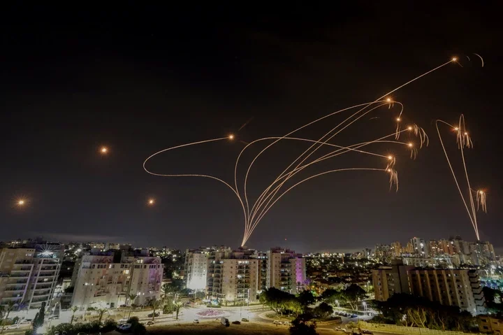 The attack overwhelmed Israel's Iron Dome anti-missile system