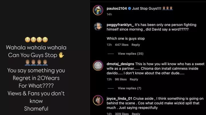 'You will regret this' - Paulo Okoye weighs in Wizkid, Davido's saga