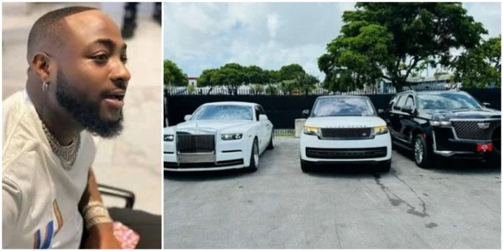 Davido's heart races with anticipation as he awaits the delivery of his 3 new multi-million-naira cars